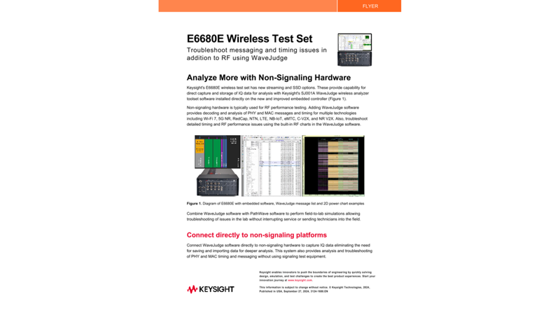 E6680E Wireless Test Set